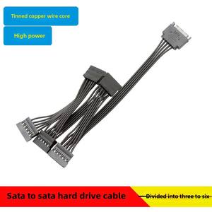 1 a 3 1 5 SATA Disco duro Interfaz de alimentación Cable de extensión 4 6 SATA 15 pines 2M Chaqueta de PVC Tipo <span class=keywords><strong>USB</strong></span> Material de cobre para uso de cámara - Product Image 2