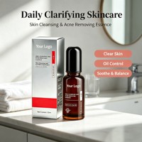 Essence faciale personnalisable de 15 ml, OEM, étiquette privée, sérum nettoyant pour le visage, pour une peau d'apparence saine