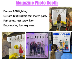 Boîte de photomaton personnalisée <span class=keywords><strong>en</strong></span> gros, nouveau design, pour mariage, selfie, vidéo, accessoires gratuits, boîte de photomaton tendance pour fête - Product Image 6