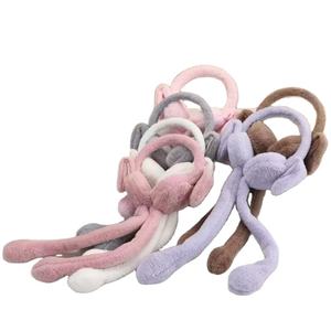 Accessoires de noël hiver chaud extérieur cache-oreilles couverture en peluche maison maison enfants mignon fille saint valentin cadeau doux sentiment réglable - Product Image 2