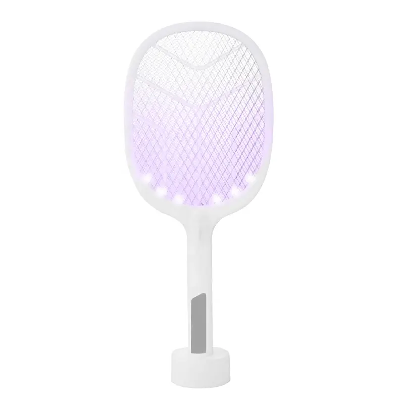 Hot Sales Mosquito Swatter 2 In 1 Functional USB Rechargeable Bug Zapper Electric Fly Insect Racket For Pest Control