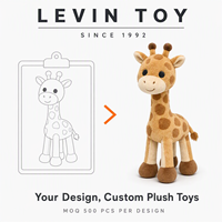 Peluche girafe à col long, service de conception personnalisée, développement de moules exclusifs, fournisseur en gros, OEM pour les acheteurs de marques