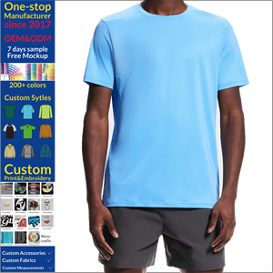 Camisetas Deportivas Transpirables de Punto para Hombre, Secado Rápido, Ecológicas, Antiencogimiento, de Alta Calidad, con Logotipo Personalizado - Product Image 1