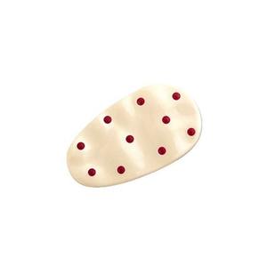 Pasador de Pelo con Diseño de Lunares Estilo Coreano, Color Rosa, Clip para el Cabello, Clip Lateral de Alta Gama, Elegante y Delicado, Accesorios para el Cabello de Mujer - Product Image 5