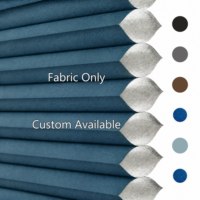 Tissu non tissé Spunlace imperméable alvéolé semi-occultant foncé bleu de 25 mm sur mesure [Tissu uniquement]