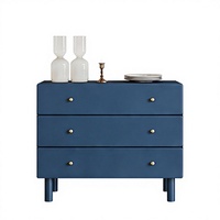 Commode à quatre tiroirs de style européen et américain moderne, pour dortoir et chambre, finition simple blanc et noir, hauteur réglable, en acier inoxydable