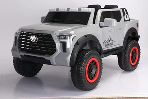Voiture électrique pour enfants à double cabine et double transmission, quatre roues, avec deux modes : conduite autonome pour enfants et télécommande parentale - Product Image 4