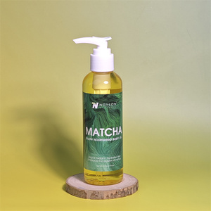 Aceite corporal nutritivo orgánico Matcha Glow con lavanda, hierbas, romero, jojoba, almendra dulce para la piel - Product Image 3