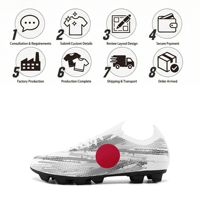 Chaussures de football en gros pour équipes OEM ODM Impression à la demande Logo personnalisé Nom personnalisé Crampons d'entraînement SC02-26025043-3
