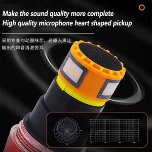 GAW-012 Đầy Màu Sắc Có Thể Sạc Lại Micro Không Dây Kép Cầm Tay Năng Động Mic Hệ Thống <span class=keywords><strong>Karaoke</strong></span> Cho Ca Hát Đám Cưới Dj Đảng Bài Phát Ngôn - Product Image 5