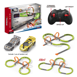 Pista de Carreras Eléctrica 3 en 1 con Dos Autos para un Divertido Juego de Carreras, el Mejor Regalo para Niños - Product Image 1