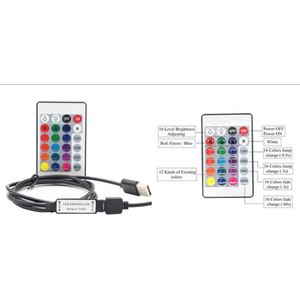 <b>Rgb</b> Led Strip 5m Ip65 With Usb Cable And Remote <b>Control</b> For Cabinet Lighting - Product Image 3