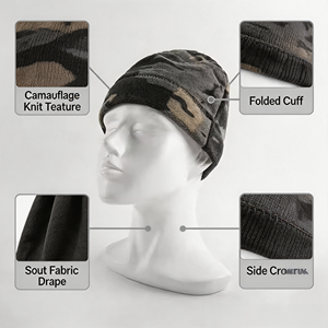 Casquette de cyclisme et d'alpinisme personnalisée avec logo réfléchissant, doublée en satin, pour le vélo et la randonnée, bonnet ajusté - Product Image 3