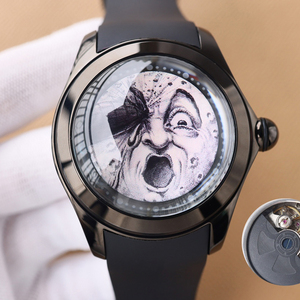 Reloj de burbujas Tourbillon mecánico de <span class=keywords><strong>buceo</strong></span> completamente automático, movimiento de volante, sistema Magic Palace Clown Dragon Teng Skull Star - Product Image 5