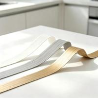 Bande de bordure en PVC/ABS 1*18mm pour meubles, accessoires en bois/mélamine/armoires/tables, bordure en acrylique pour armoires, bande de bordure en PVC