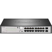 Switch Inteligente PoE+ Gigabit de 16 Puertos TP-Link TL-SG2218PE 250W Económico, 2x SFP Uplink, Gestión Remota L2 VLAN/QoS/Cloud