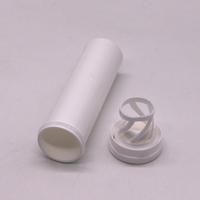 Bouteille en plastique HDPE vide de 50 ml avec bouchon inviolable et capuchon à clipser pour pilules, capsules et comprimés, accompagnée de 1 g de déshydratant
