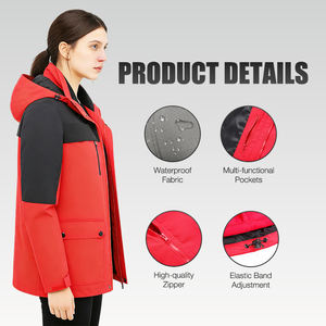 最新デザインの高級3-in-1着脱式フリースライナー付き通気性・防風・防水ジッパー付きジャケット（極限の気象条件でのアウトドア向け） - Product Image 4