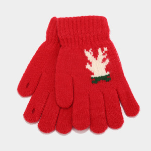 Set Natalizio di Cappello, <span class=keywords><strong>Sciarpa</strong></span> <span class=keywords><strong>e</strong></span> <span class=keywords><strong>Guanti</strong></span> con Motivo a Corna di Renna, Set di 3 Pezzi alla Moda per Donne, Caldo per il Freddo - Product Image 4