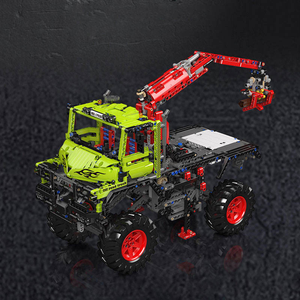 Pour 17038 2002PCS Série d'ingénierie en plastique ABS, Modèle de camion robotisé routier en briques, <span class=keywords><strong>Jouet</strong></span> éducatif DIY, Échelle 1:8 - Product Image 3