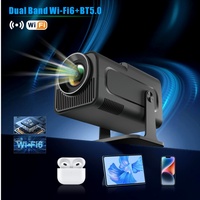 Meilleur vendeur HY320 Mini projecteur Android 11 Full HD 1080P 300ANSI Lumens Mise au point manuelle 1 Go 8 Go WiFi 6 LED 4K Vidéo Home cinéma