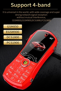 Teléfono móvil plegable 2G con pantalla dual personalizada de alta calidad, negro, rojo con llave grande fuente grande y para personas mayores, características FM - Product Image 3