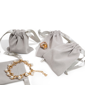 Custom Velvet Packaging Jewelry Pouches with Drawstring for Watches Necklaces <b>Bracelets</b> Earrings Rings-Gift Idea - Product Image 6