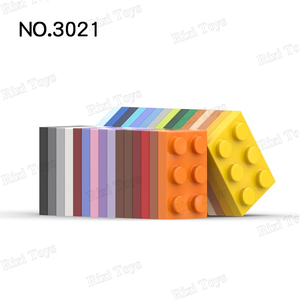 3021 MOC 2x3 in plastica 2x3 punti mattoni sottili accessori educativi modello di piccole particelle - Product Image 6