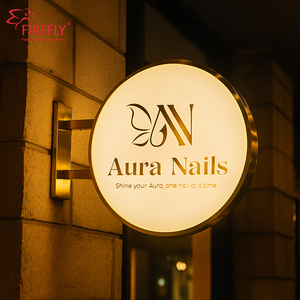 Ngoài trời sang trọng không thấm nước IP65 gương mạ quảng cáo LED hộp Đèn hiển thị vòng quảng cáo LED lightbox - Product Image 1