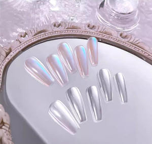 ผงกลิตเตอร์เล็บสีเงินมูนไลท์ 0.2 กรัม ผงสีสุดสว่างสำหรับตกแต่งเล็บ - Product Image 4
