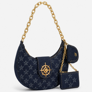 Women Crescent Crossbody Bag PU Leather Shoulder <b>Handbag</b> Chain Strap Half Moon Purse with Small Pouch Casual Daily Fashion Bag - Product Image 2