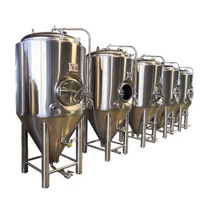 Stainless steel conical jacketed fermenter beer fermenting equipment