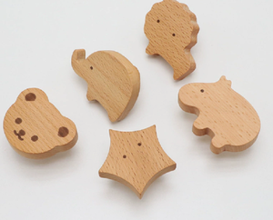 Poignée de tiroir de cuisine en acier pour enfants, motif étoile, nuage, ours, sans perçage, auto-adhésive, à trou unique, pour porte d'armoire - Product Image 1