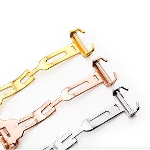 Chất lượng cao 12 14 16 18 20mm đánh bóng bạc vàng hồng Vàng triển khai Clasp cho Cartier Solo flding khóa - Product Image 4