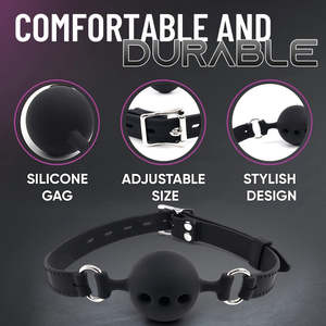 3 आकार की नरम सुरक्षा सिलिकॉन खुले मुंह गाग गेंद वयस्क खिलौने मुंह की गेंद को सांस लेने योग्य मुंह की गेंद - Product Image 6