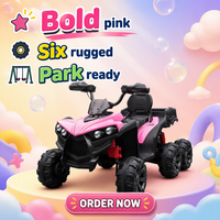 Voiture électrique pour enfants 2026 avec contrôle de vitesse, suspension six roues, lecteur MP3 multifonctionnel pour usage extérieur