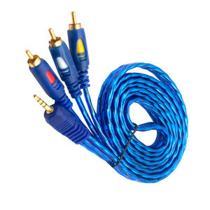 Cavo para audio 1.5M 3.5mm <span class=keywords><strong>Jack</strong></span> spina maschio a 3RCA adattatore <span class=keywords><strong>3.5</strong></span> a ca per altoparlante portatile DVD TV - Product Image 3