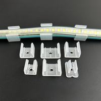 Bande lumineuse LED au néon flexible 5050/5730/2835 Clip en plastique avec clip de fixation Accessoires d'éclairage pratiques