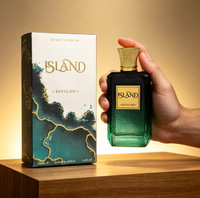Parfum en spray transfrontalier Khadlaj Island, entièrement en anglais, parfum arabe du Moyen-Orient de Dubaï, longue tenue, Sillage