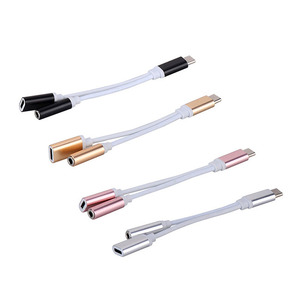 Adaptador Divisor de Cable <span class=keywords><strong>USB</strong></span>-C Tipo C a Conector de Audio Auxiliar de 3.5mm para Auriculares y Cargador - Product Image 4