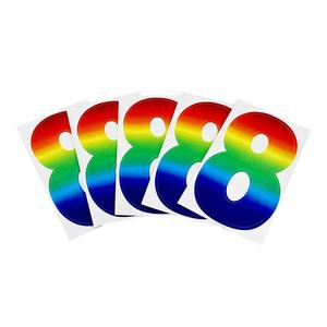 Autocollant personnalisé petit sac de <span class=keywords><strong>vin</strong></span> maison porte enfants alphabet plaques d'immatriculation autocollants en vinyle royaume-uni - Product Image 4