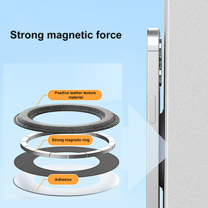 Universal Magnetic <strong>Phone</strong> <strong>Ring</strong> Holder, Leather <strong>Ring</strong>, Removable <strong>Phone</strong> Grip for iPhone 12-16 - Product Image 4