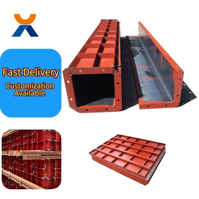 Precision Galvanized High Strength Steel Column Formwork with Quick Lock Frame for Concrete Column Casting in Construction