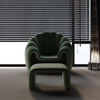 Fauteuil individuel créatif et compact, rembourré, pour salon, balcon, gîte, réception et négociation