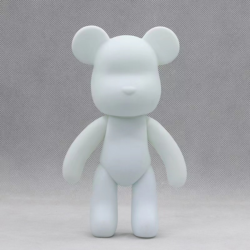 流体熊白色胚胎批发颜料画和钻石粘贴DIY手工流体熊艺术绘画流体暴力熊
