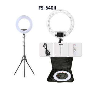 Bon <span class=keywords><strong>55cm</strong></span> 100W lampe annulaire FS 640II photographie vidéo diffusion en direct anneau lumière cils artiste ringlight photographie maquillage lumière - Product Image 3