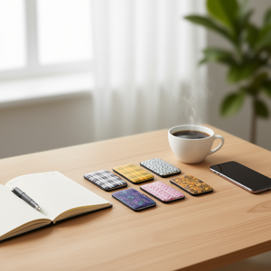 Portacarte Vogue in metallo 11x7,5 cm con cerniera, design casual fantasia per uso quotidiano - Product Image 3