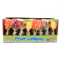 Boîte d'affichage, emballage, fruits assortis casher, forme de fruit, pastèque, orange, citron, ananas, sucette, bonbons durs, fabricant