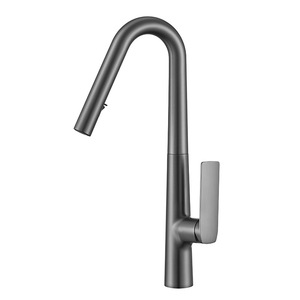 Kitchen Sink Faucet Single Handle Pull Out <b>Spray</b> Modern Deck <b>Mounted</b> 2.0-2.9gal/m Ceramic Valve Core - Product Image 4