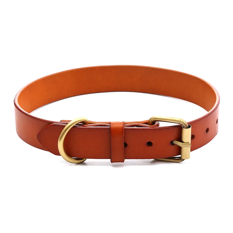 Durable Collars Leather Dog Collar for Medium Large and Extra Large Dogs